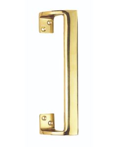 Carlisle Brass AA90 Pull Handle (Oval Grip Cranked) 229mm Polished Brass