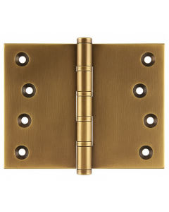 Simonswerk P1562 Ball Race Brass Butt Projection Hinges 101.6mm x 127mm c/w Screws Antique Brass