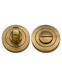 IRONZONE IRZ004AB Bathroom Turn and Release 50mm - Antique Brass