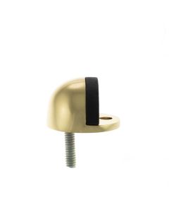 Atlantic Half-Moon Premium Floor Mounted Door Stop - Polished Brass ADSHMPPB
