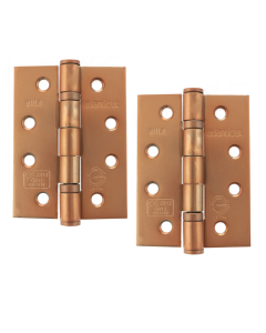 Atlantic Ball Bearing Hinges Grade 13 Fire Rated 4" x 3" x 3mm - Urban Satin Copper AH1433USC