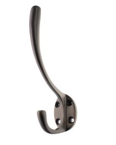 Atlantic Traditional Hat & Coat Hook - Matt Gun Metal AHCHMBN
