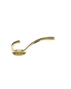 Atlantic Traditional Hat & Coat Hook - Polished Brass AHCHPB