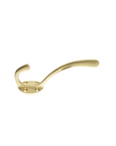 Atlantic Traditional Hat & Coat Hook - Satin Brass AHCHSB