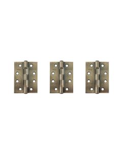 Atlantic Ball Bearing Hinges Grade 11 Fire Rated 4" x 3" x 2.5mm set of 3 - Antique Brass AHG111433AB(3)
