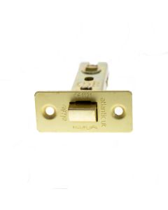 Atlantic Fire-Rated CE Marked Bolt Through Tubular Latch 2.5" - Satin Brass ALCE25SB
