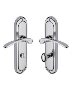 Heritage Brass AMB6230-PC Door Handle for Bathroom Ambassador Design Polished Chrome finish