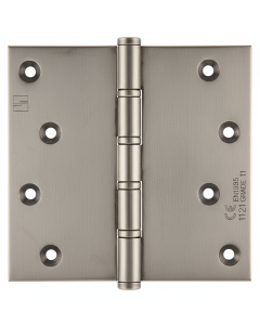 Simonswerk 1560CE Ball Race Brass Butt Projection Hinges CE marked FD30 fire rated 100mm x 100mm c/w Screws Antique Nickel