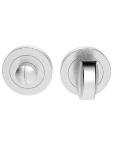 Carlisle Brass AQ12SC Turn & Release On Concealed Fix Round Rose (4.5 X 67mm Spindle) 51mm Satin Chrome