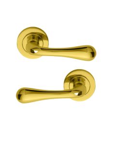 Manital AQ1 Astro Lever On Concealed Fix Round Rose Otl (Polished Brass) 51mm Polished Brass