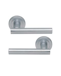 Manital AQ4SC Calla Lever On Concealed Fix Round Rose Csa (Satin Chrome) 51mm Satin Chrome