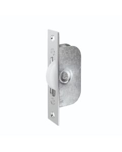 Carlisle Brass AQ92CP Sash Window Axle Pulley No 2 Square Chrome Forend With Nylon Wheel 117mm x 25mm Polished Chrome