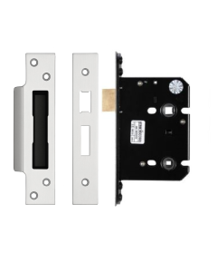IRONZONE Architectural Bathroom Sash Lock 76mm with 57mm Backset Reversable Latch Satin Stainless Steel