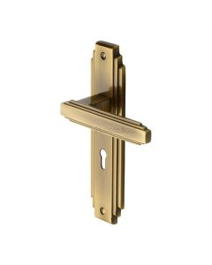 Heritage Brass AST5900-AT Door Handle Lever Lock Astoria Design Antique finish