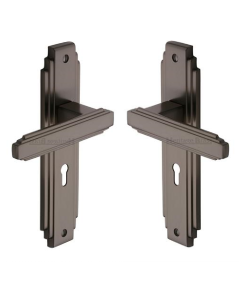 Heritage Brass AST5900-MB Door Handle Lever Lock Astoria Design Matt Bronze finish