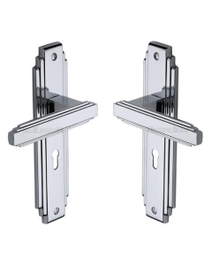 Heritage Brass AST5900-PC Door Handle Lever Lock Astoria Design Polished Chrome finish