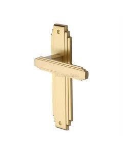 Heritage Brass AST5910-SB Door Handle Lever Latch Astoria Design Satin Brass finish