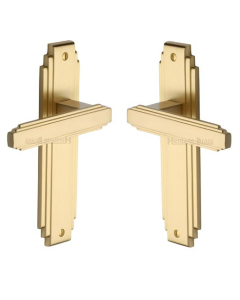 Heritage Brass AST5910-SB Door Handle Lever Latch Astoria Design Satin Brass finish