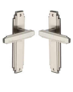 Heritage Brass AST5910-SN Door Handle Lever Latch Astoria Design Satin Nickel finish