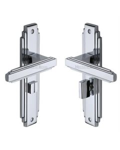 Heritage Brass AST5930-PC Door Handle for Bathroom Astoria Design Polished Chrome finish