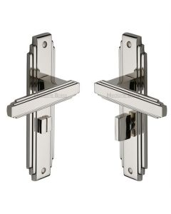 Heritage Brass AST5930-PNF Door Handle for Bathroom Astoria Design Polished Nickel finish