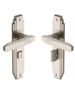 Heritage Brass AST5930-SN Door Handle for Bathroom Astoria Design Satin Nickel finish