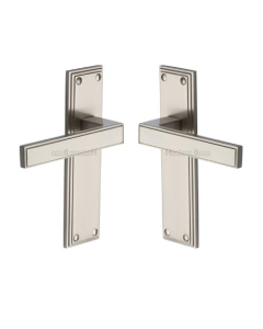 Heritage Brass ATL5710-SN Door Handle Lever Latch Atlantis Design Satin Nickel finish