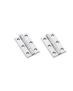 Alexander And Wilks Solid Drawn Cabinet Brass Butt Hinge 2"(51mm) Polished Chrome AW050-CH-PC Pair