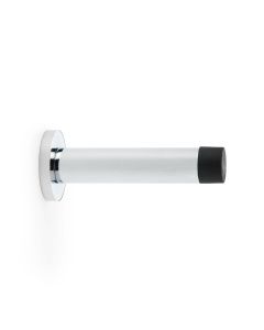 Alexander And Wilks Projection Cyl. Doorstop On Rose 75mm Polished Chrome AW616PC
