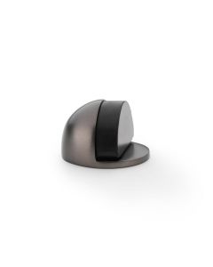 Alexander And Wilks Floor Mounted Oval Shielded Doorstop 45mm Dark Bronze AW631DBZ