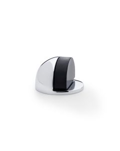 Alexander And Wilks Floor Mounted Oval Shielded Doorstop 45mm Polished Chrome AW631PC