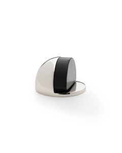 Alexander And Wilks Floor Mounted Oval Shielded Doorstop 45mm Polished Nickel AW631PN