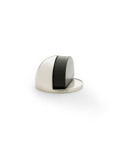 Alexander And Wilks Floor Mounted Oval Shielded Doorstop 45mm Satin Nickel AW631SN