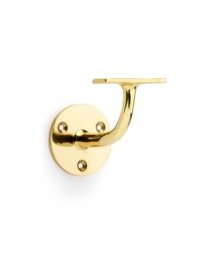 Alexander And Wilks Handrail Bracket (Heavy) 55mm Rose Pol Brass Lacquered AW750PBL