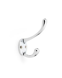 Alexander And Wilks Victorian Hat & Coat Hook 110mm Polished Chrome AW770PC
