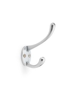 Alexander And Wilks Victorian Hat & Coat Hook 110mm Satin Chrome AW770SC