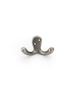 Alexander And Wilks Victorian Double Robe Hook Antique Iron AW773AI