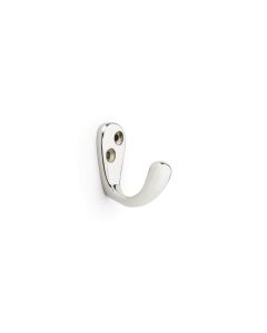 Alexander And Wilks Victorian Single Robe Hook Polished Nickel AW774PN