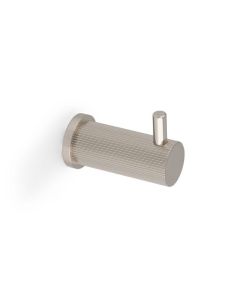 Alexander And Wilks Brunel Diamond Reeded Coat Hook Polished Nickel Pvd AW776PNPVD