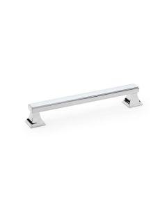 Alexander And Wilks Jesper Square Cabinet Pull 160mm C/C Polished Chrome AW813-160-PC