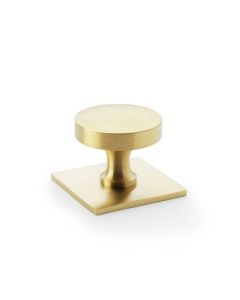Alexander And Wilks Bullion Cabinet Knob 38mm Satin Brass Pvd AW835-38-SBPVD