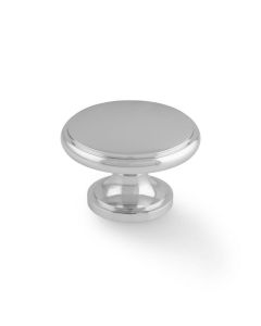 Alexander And Wilks Cambridge Round Cupboard Knob - 38mm Polished Chrome AW849-38-PC