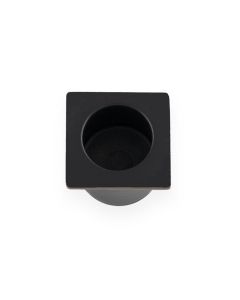 Sliding Door Finger Edge Pull Square -29mm Black By Alexander & Wilks AW993BL