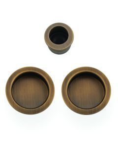 Sliding door pull Kit - 60mm-Antique Brass By Alexander & Wilks AW994AB