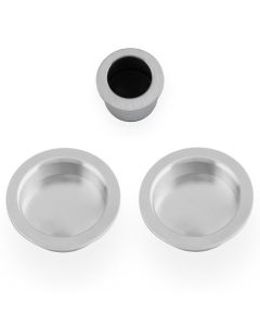 Sliding door pull Kit - 60mm-Satin Chrome By Alexander & Wilks AW994SC