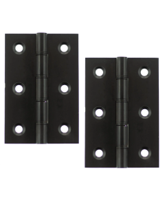Atlantic Washered Hinges 3" x 2" x 2.2mm - Matt Black AWH3222MB