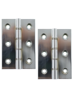 Atlantic Washered Hinges 3" x 2" x 2.2mm without Screws - Polished Chrome AWH3222PC