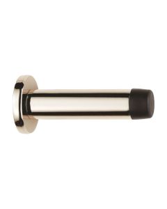 Carlisle Brass AZ21PN Wall Mounted Cylinder Doorstop With Rose 64mm Polished Nickel