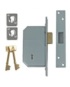 Union 5 Lever Detainer Mortice Dead Lock Sgl Pole M.Switch Ss 73mm Case B-3G110SP-SC-73
