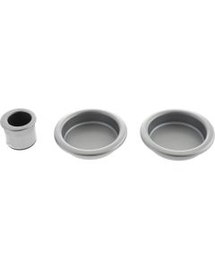 AGB Sliding Door Flush Pull Round - Satin Chrome B019201032